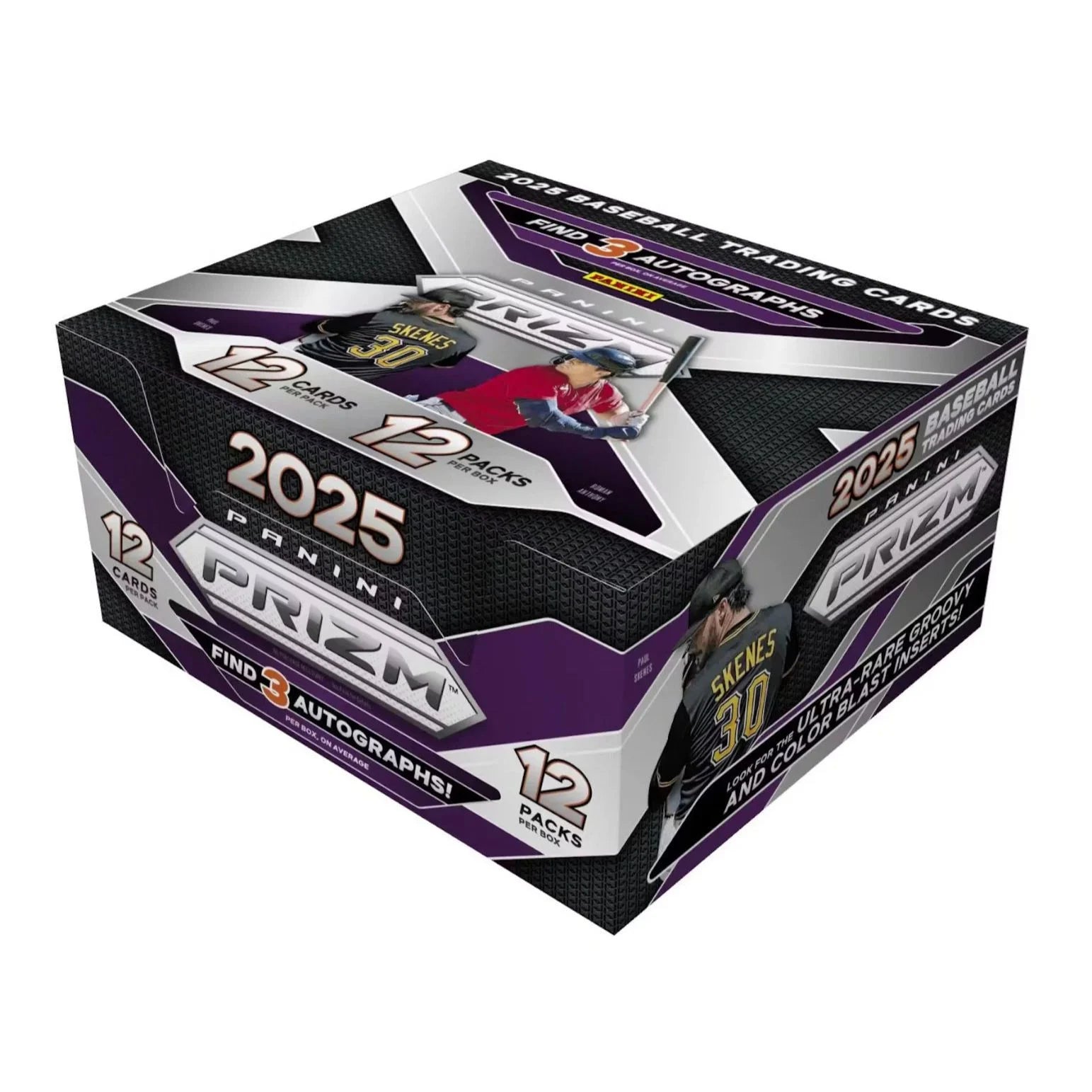 2025 Panini Prizm baseball trading card pack on a white background