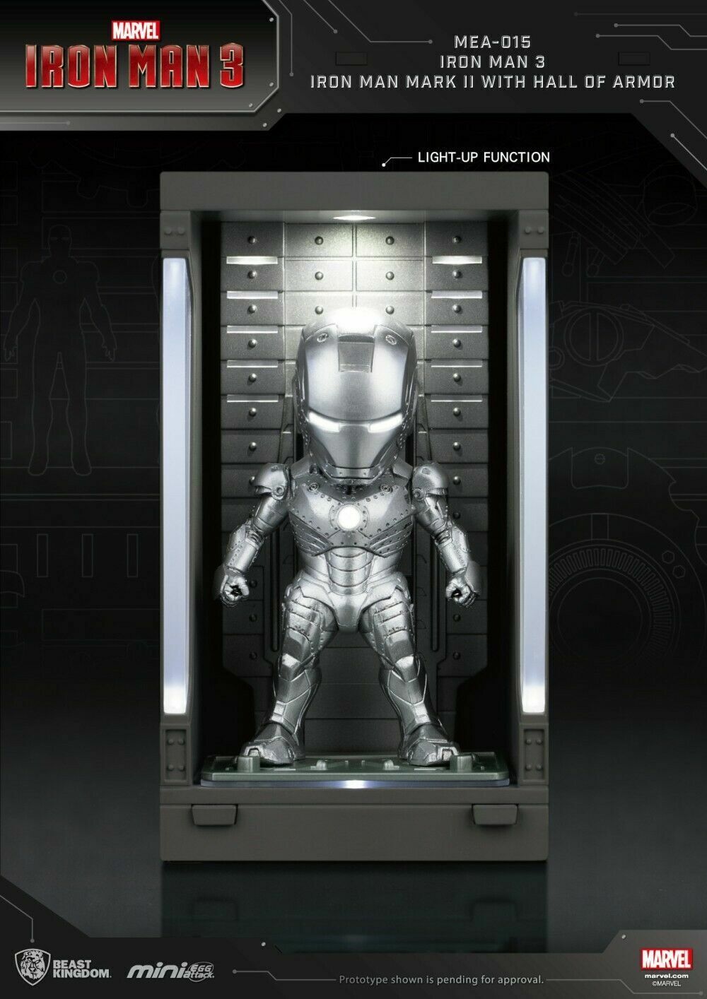 Mini Egg Attack: Iron Man 3 Mark II With Hall of Armor - Beast Kingdom