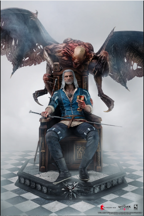 The Witcher 3: Wild Hunt - Geralt 1:4 Scale Statue Pre Order November 2023