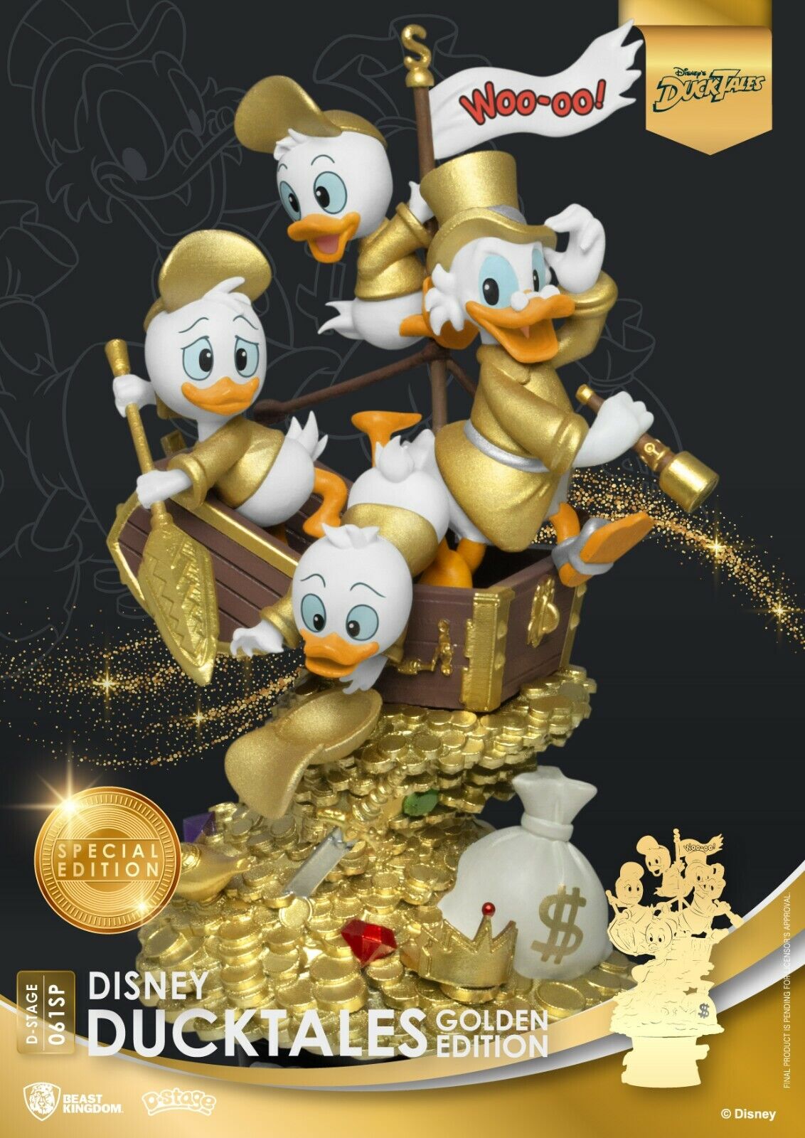 Beast Kingdom D Stage Ducktales Golden Edition Diorama NEW