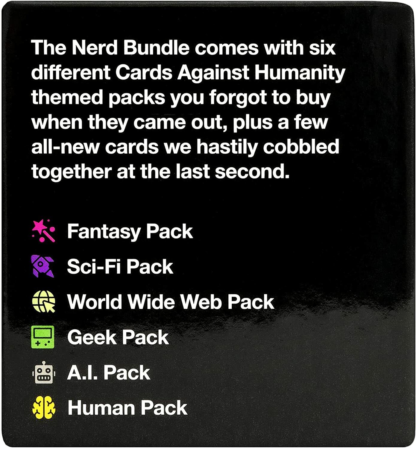 Cards Against Humanity Nerd Bundle - Party Game - NEW 