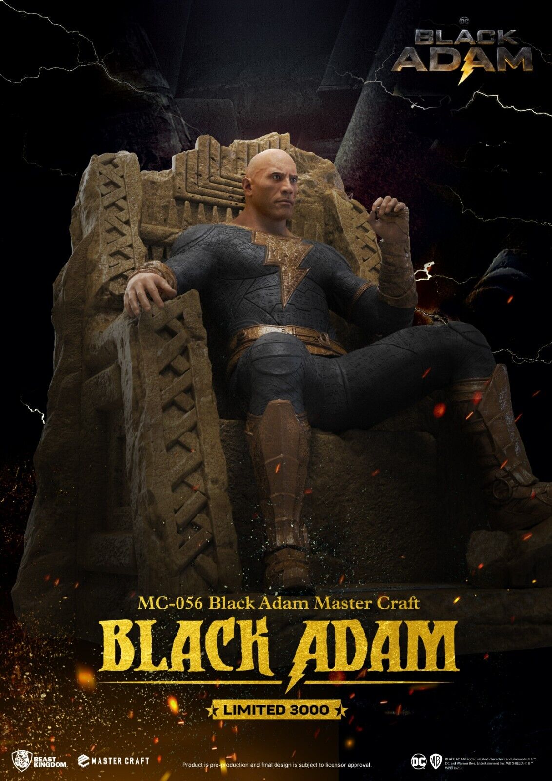 Beast Kingdom Master Craft Black Adam 3000WW Limited Edition - Out Now!