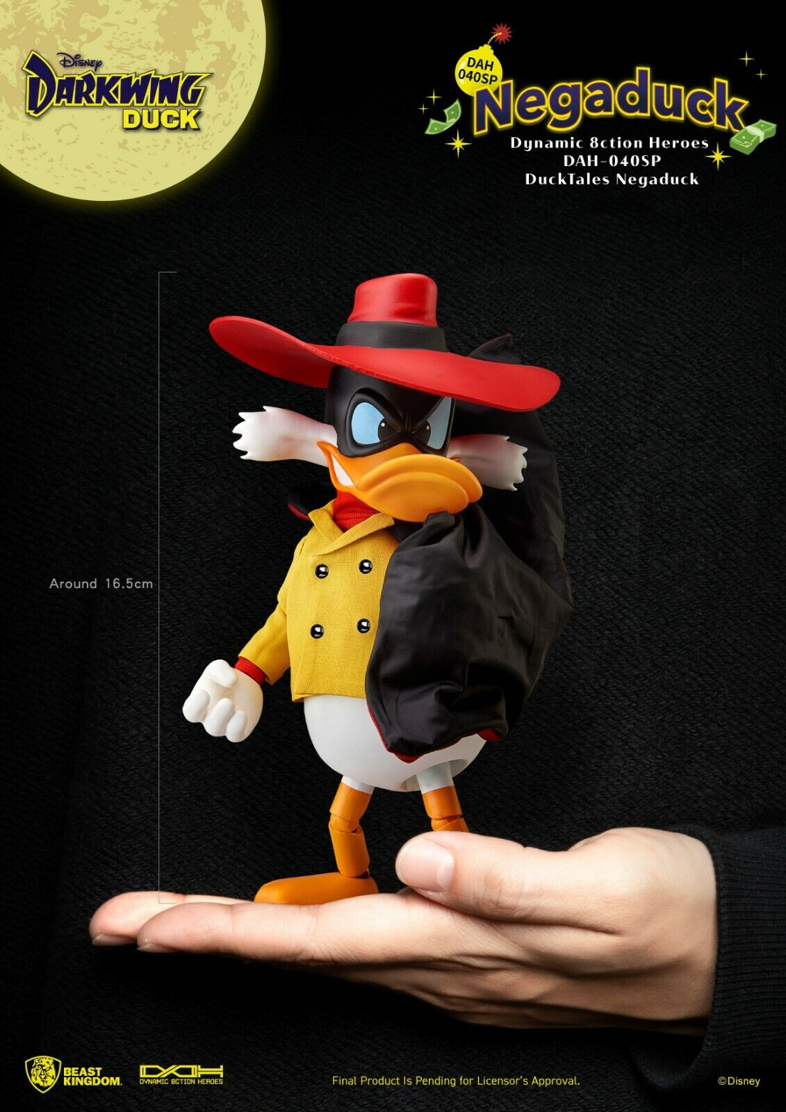 Beast Kingdom Dynamic Action Heroes Ducktales Negaduck - 16.5CM - NEW