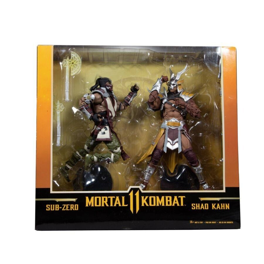 McFarlane Toys Mortal Kombat Sub-Zero VS Shao Khan 7 inch Figure 2 Pack
