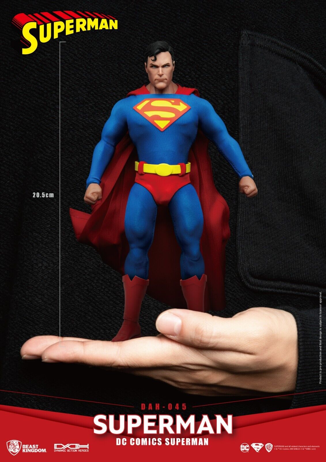 Beast Kingdom Dynamic Action Heroes DC Comics Superman NEW -