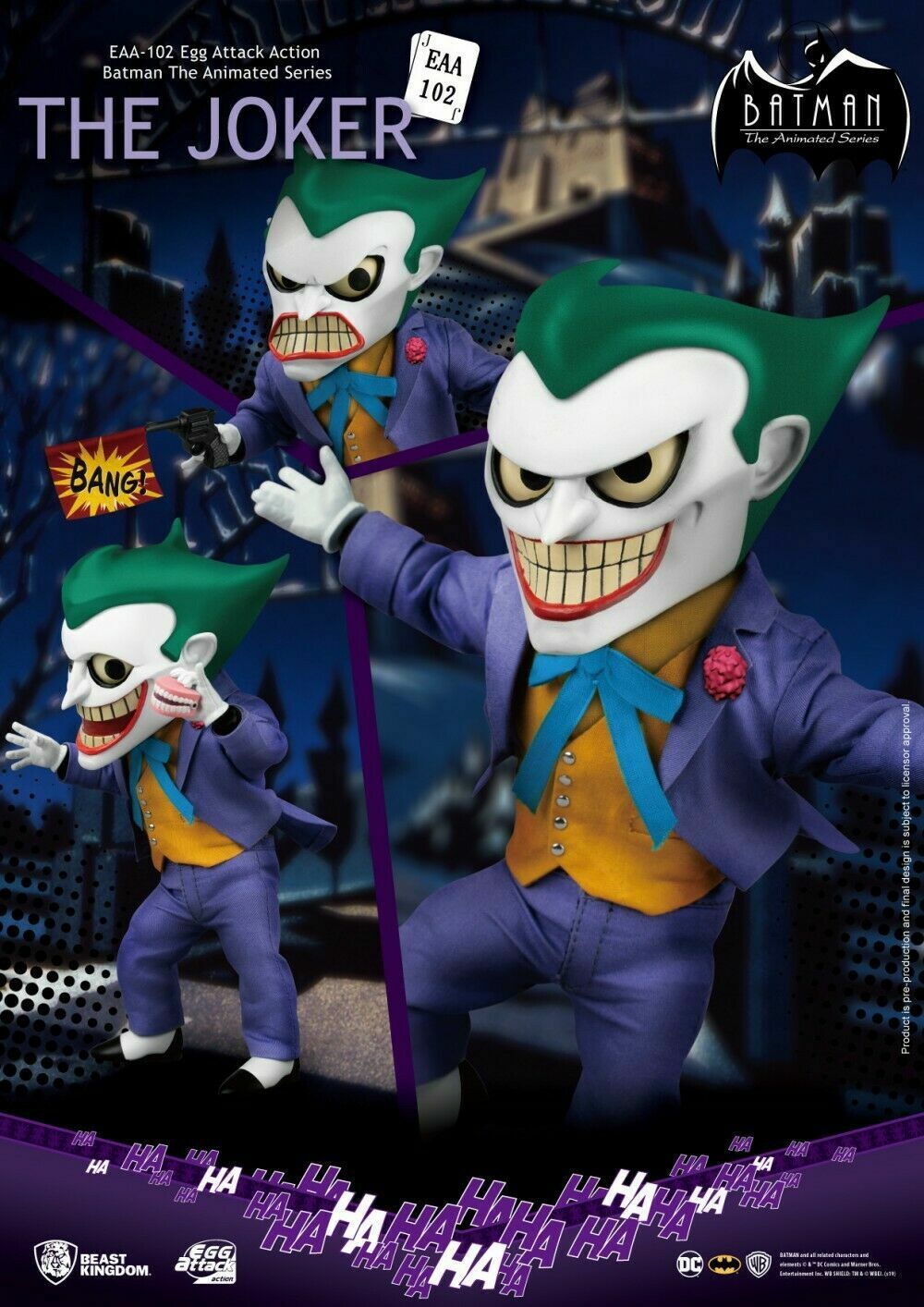 Batman the Animated Series: The Joker Egg Attack Action Figure - Beast Kingdom