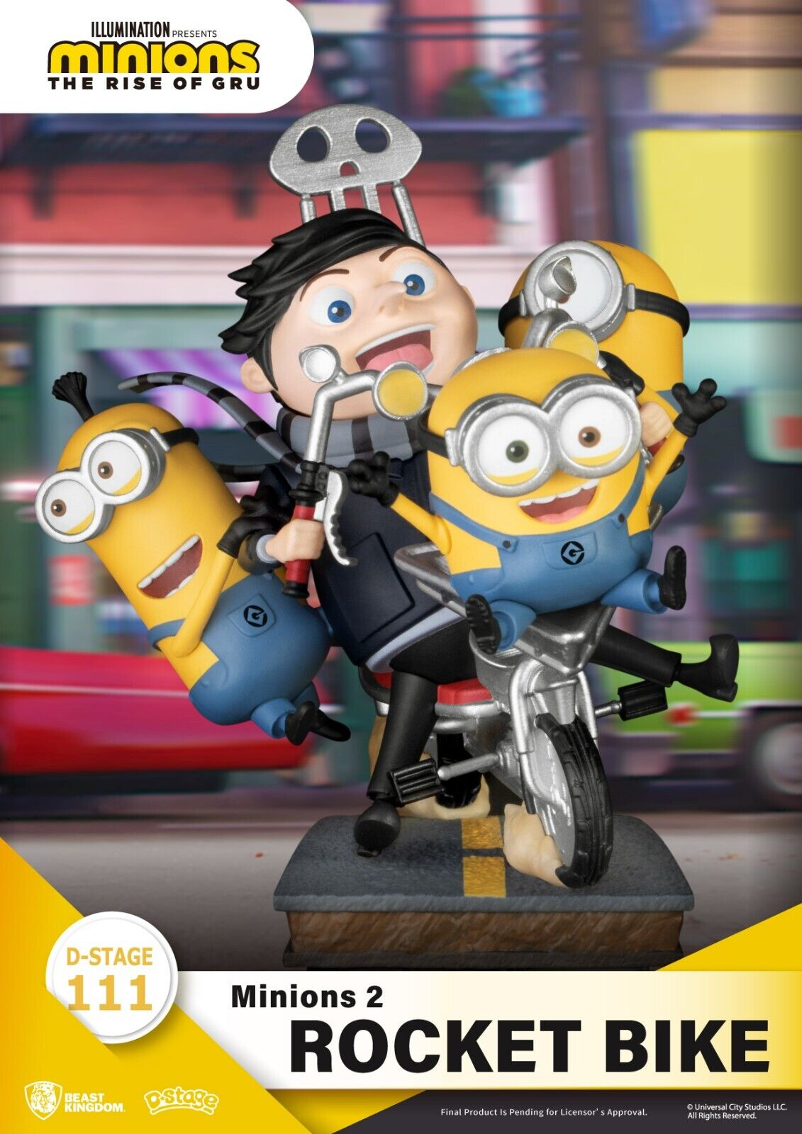 Beast Kingdom - Minions 2 - DS-111 Rocket Bike D-Stage Series 6 Statue - NEW