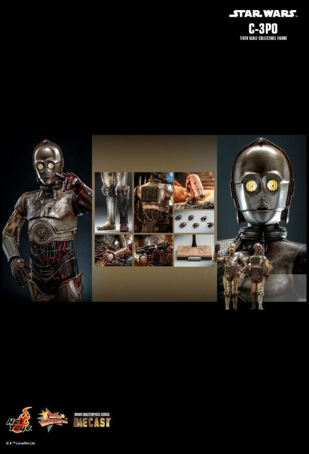 Star Wars -C-3PO Attack of the Clones 1:6 Scale 12" Diecast Act-Figure Pre-Order