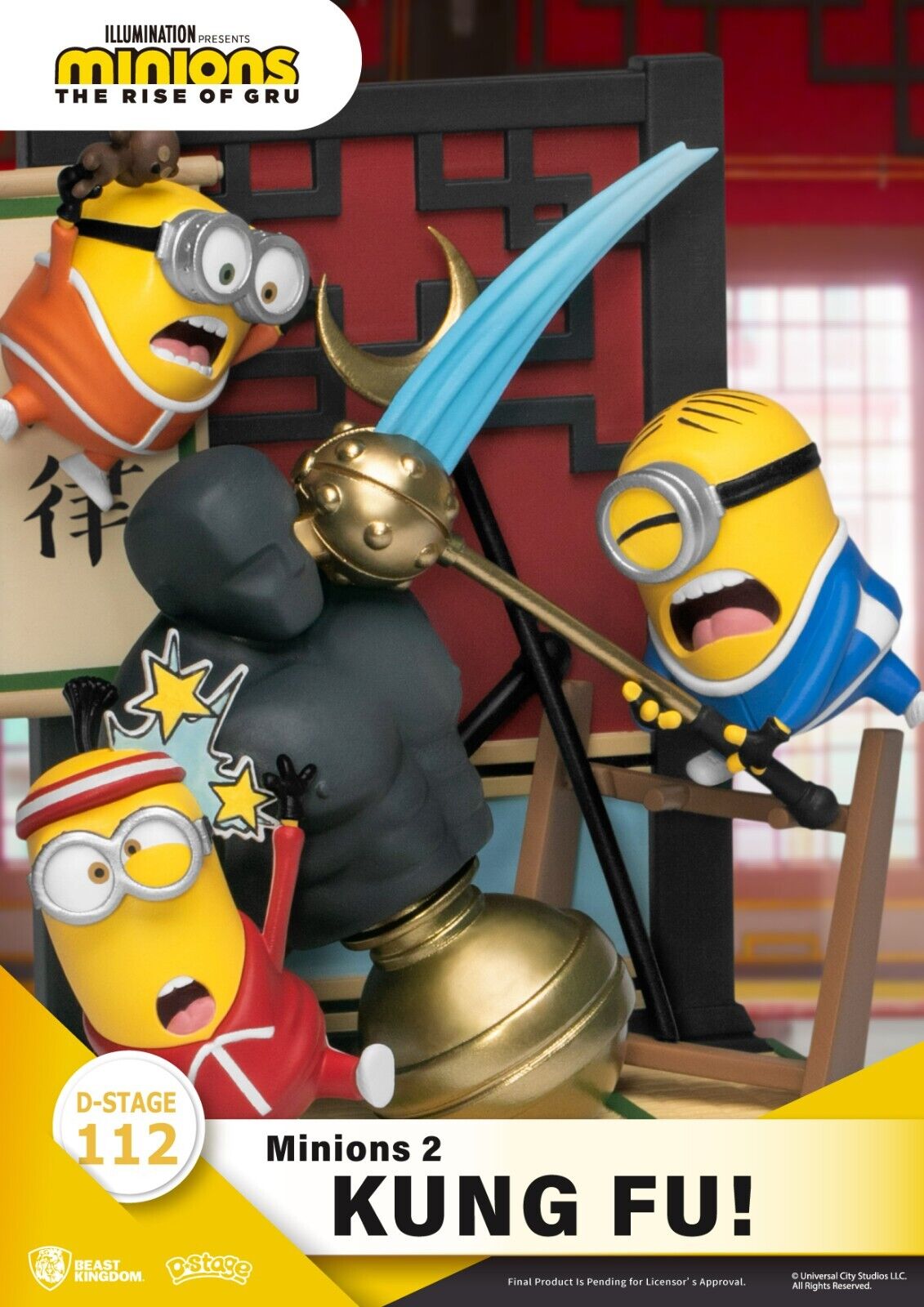 Beast Kingdom - Minions 2 - DS-112 Kung Fu D-Stage Series 6 Statue - NEW