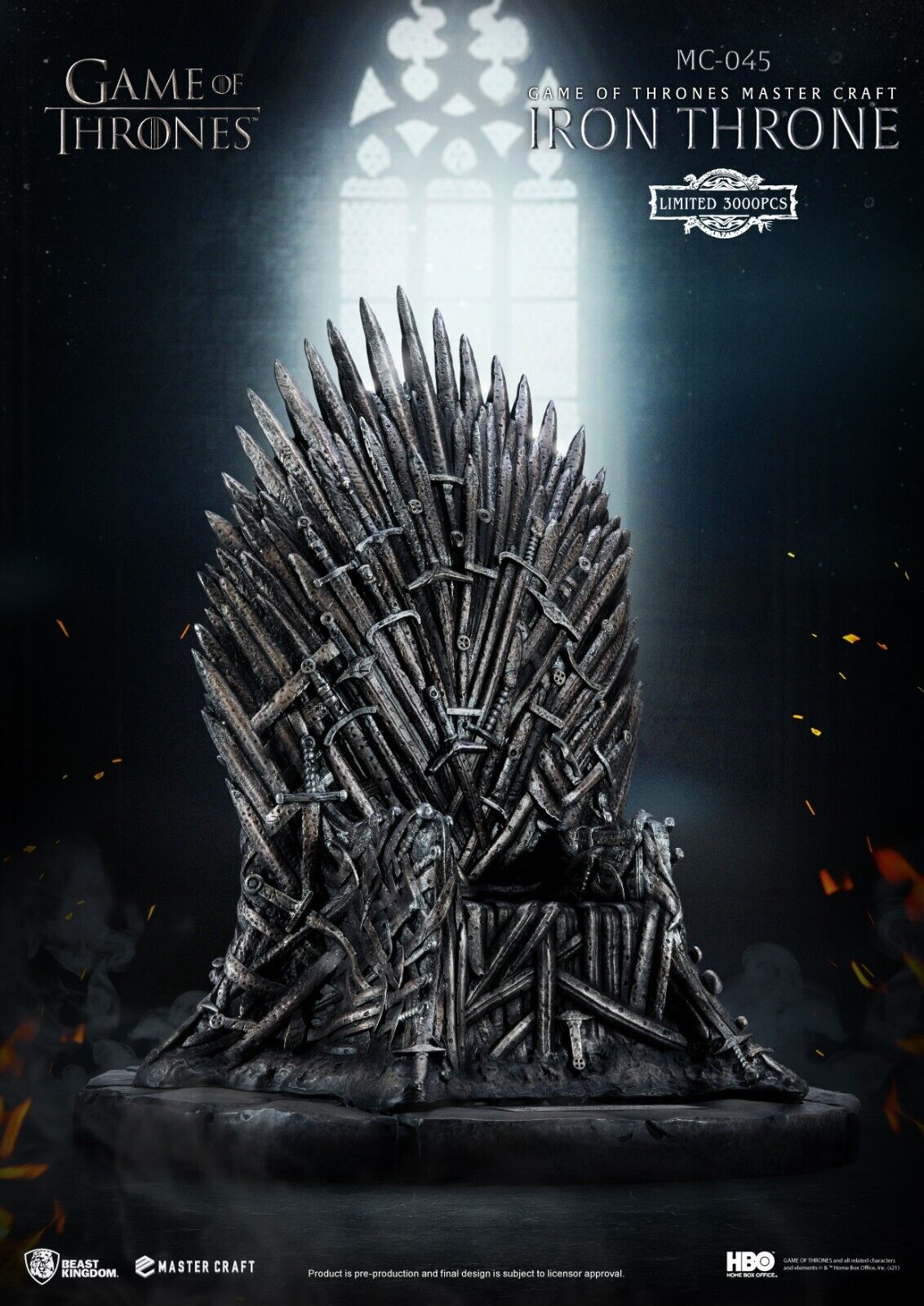 Beast Kingdom Master Craft Game of Thrones Iron Throne - Limited Edition 3000WW