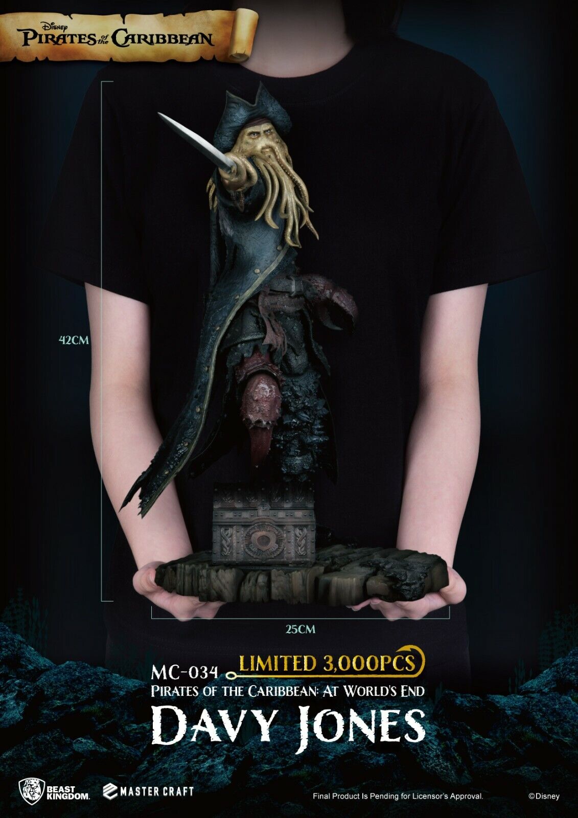 Beast Kingdom Master Craft Pirates of the Caribbean at Worlds End Davy Jones NEW