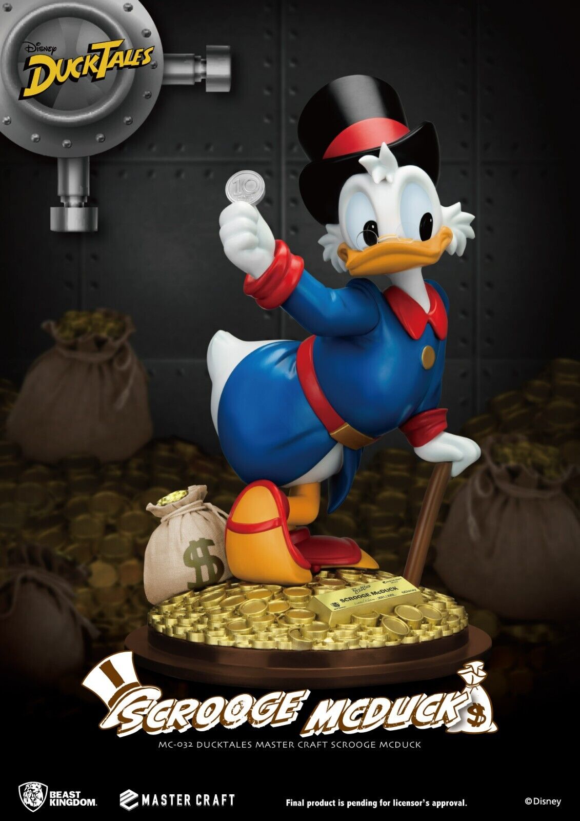 DuckTales Master Craft Scrooge McDuck Statue -Limited Edition 3000 Worldwide NEW