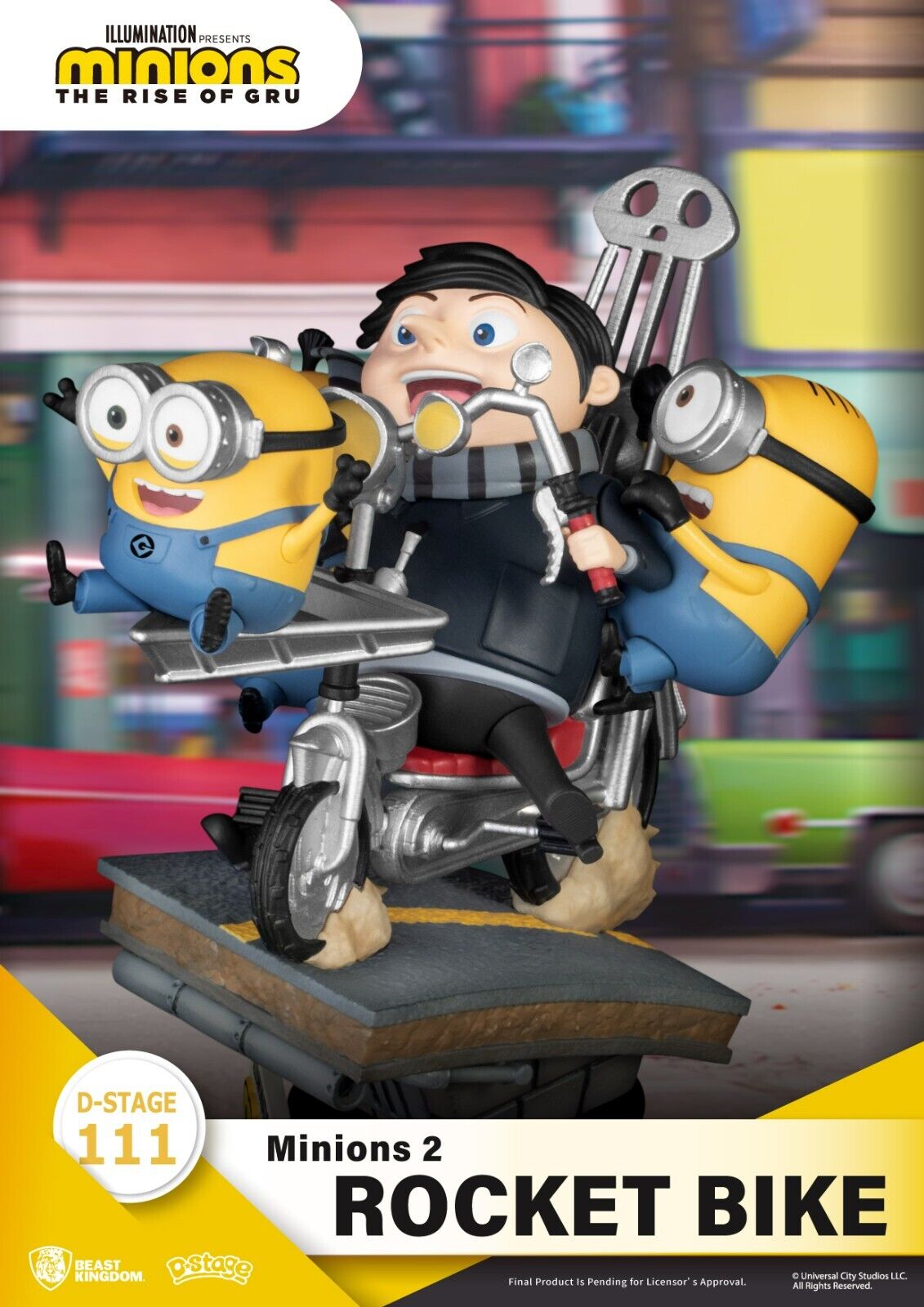Beast Kingdom - Minions 2 - DS-111 Rocket Bike D-Stage Series 6 Statue - NEW