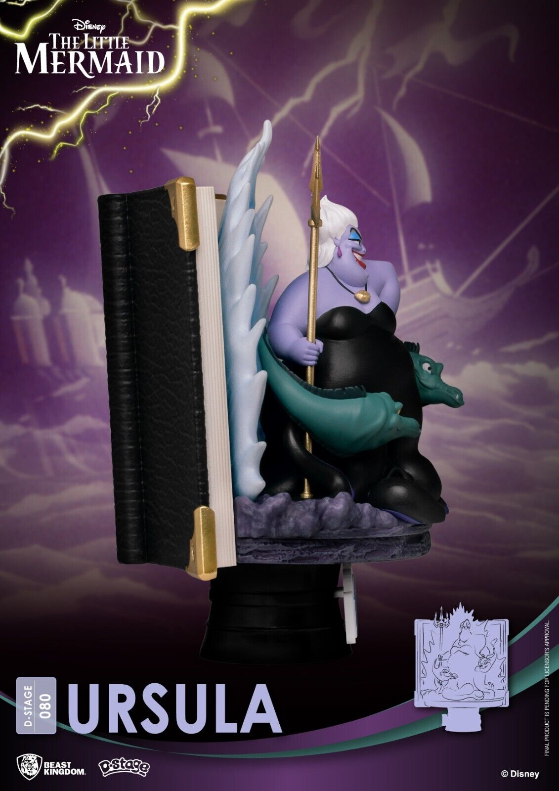 Beast Kingdoms D-Stage Story Book Series The Little Mermaid Ursula 6" Statue NEW