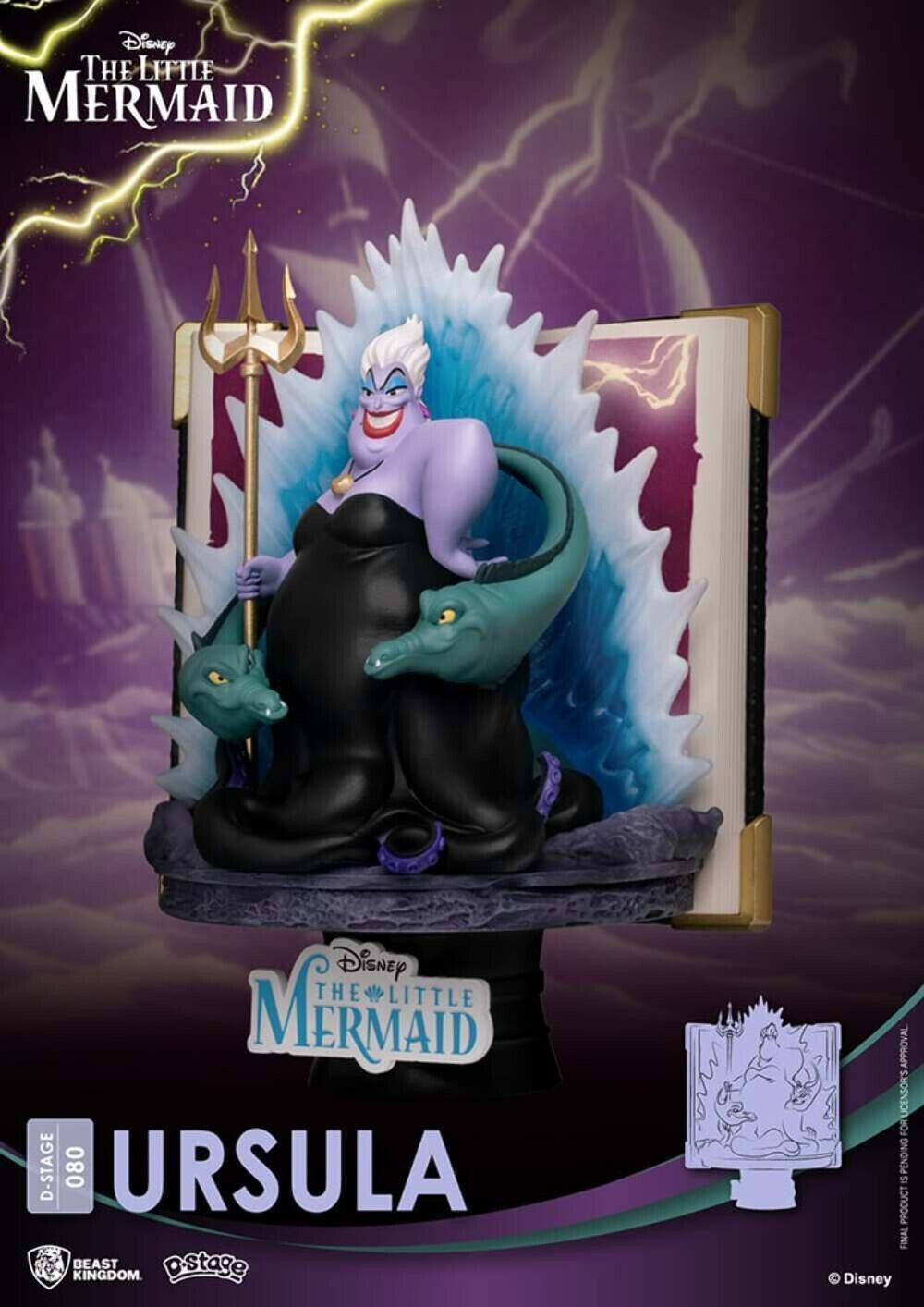 Beast Kingdoms D-Stage Story Book Series The Little Mermaid Ursula 6" Statue NEW