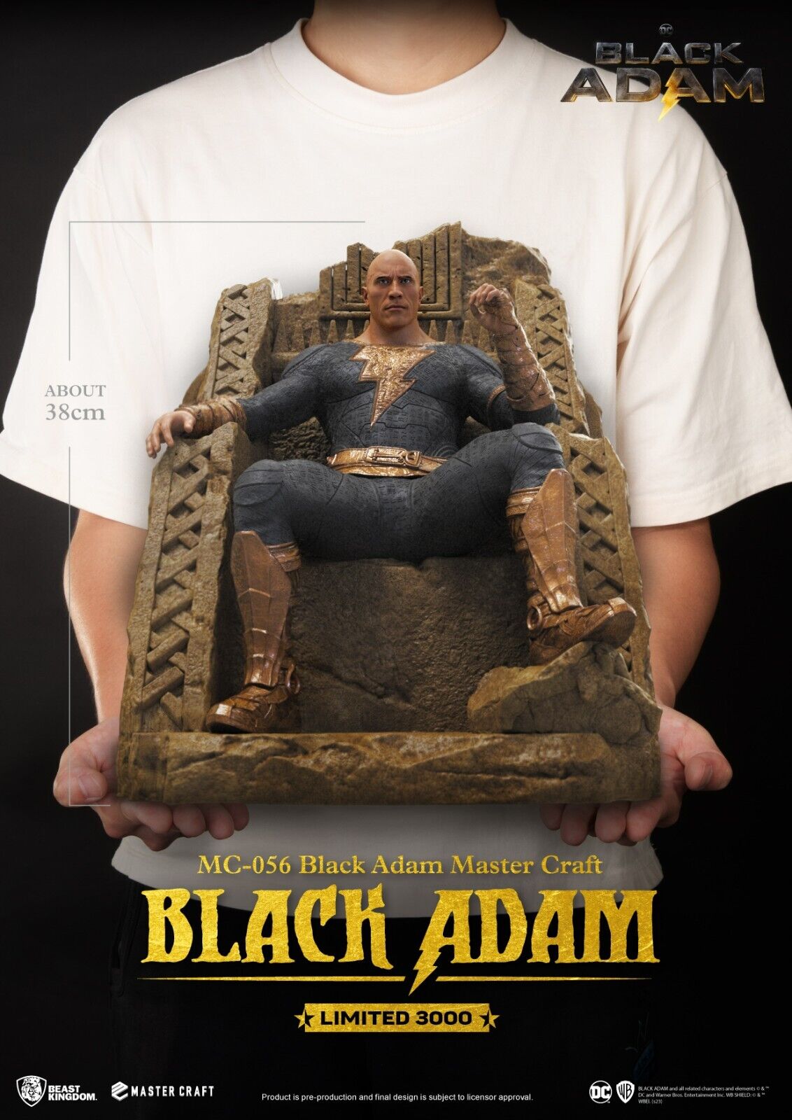 Beast Kingdom Master Craft Black Adam 3000WW Limited Edition - Out Now!