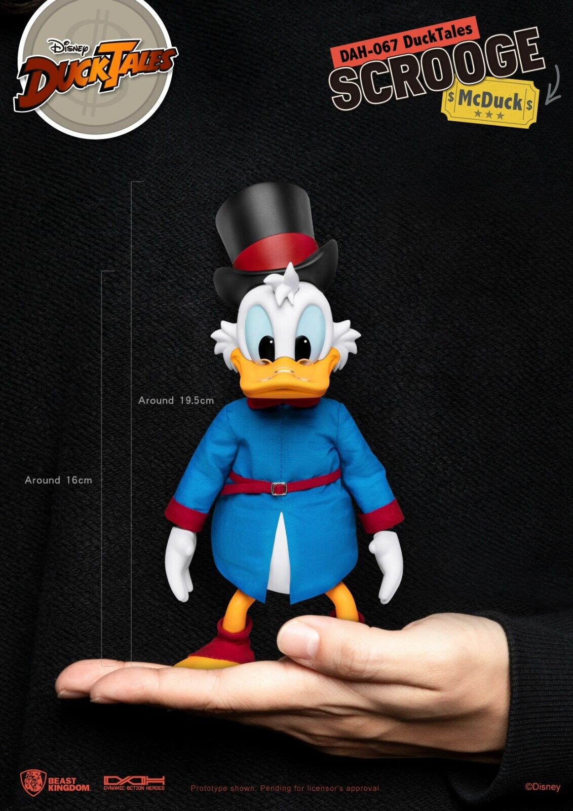 Beast Kingdom Dynamic Action Heroes DuckTales Scrooge McDuck -1/9 Approx.16 -NEW