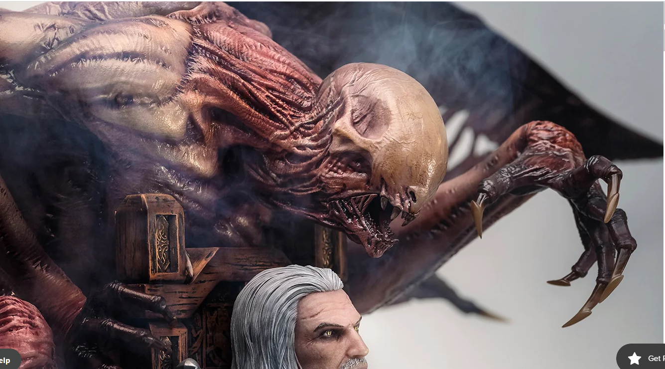 The Witcher 3: Wild Hunt - Geralt 1:4 Scale Statue Pre Order November 2023