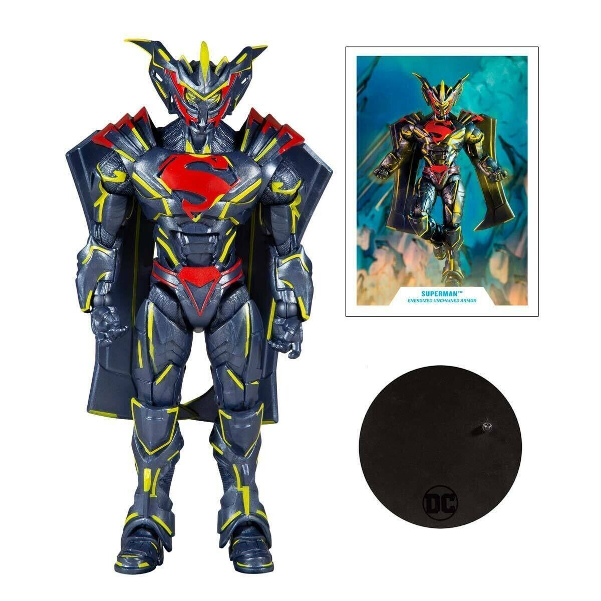 DC Multiverse McFarlane Toys 7" Figure - Superman Energized Unchained Armor Gold