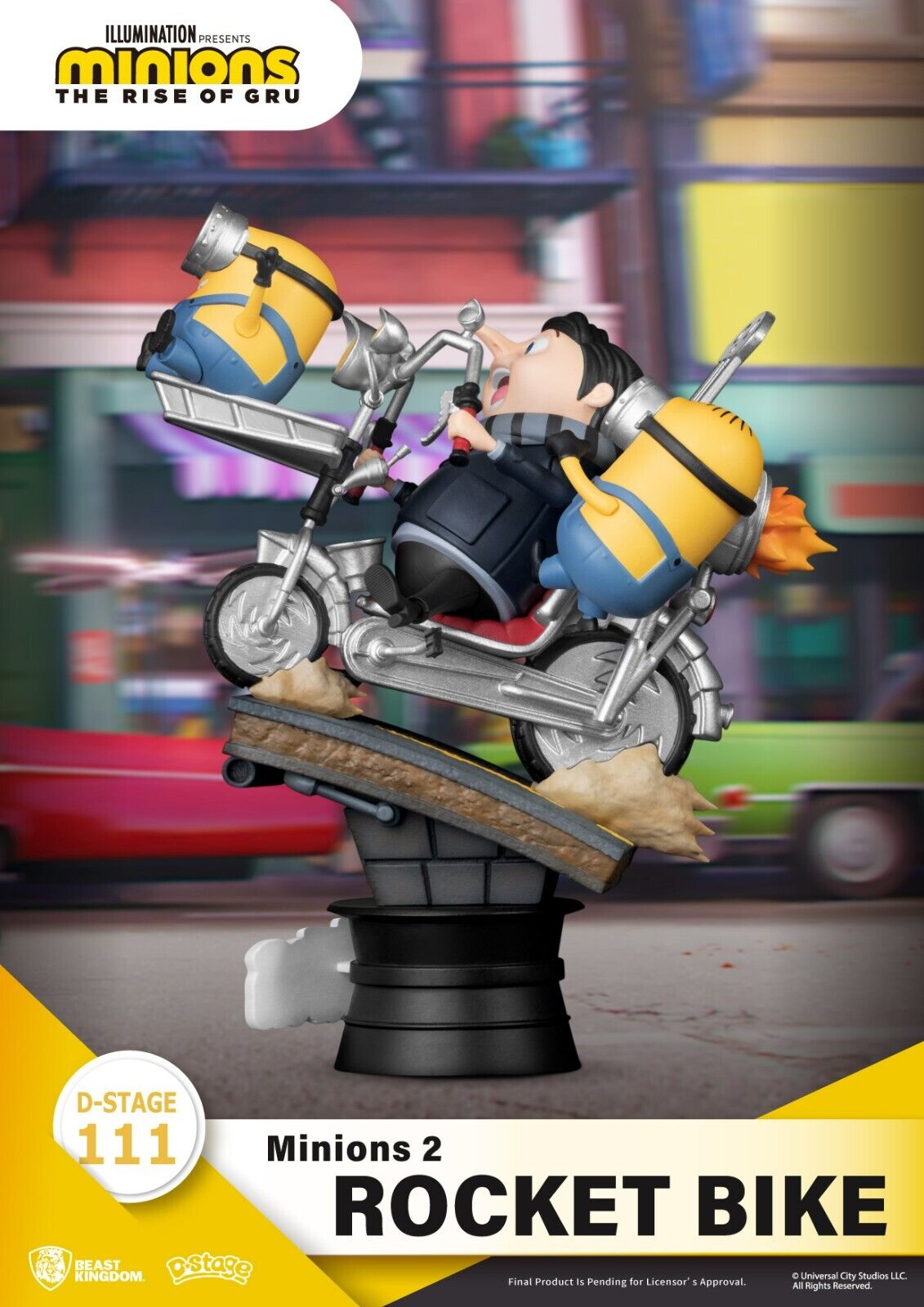 Beast Kingdom - Minions 2 - DS-111 Rocket Bike D-Stage Series 6 Statue - NEW