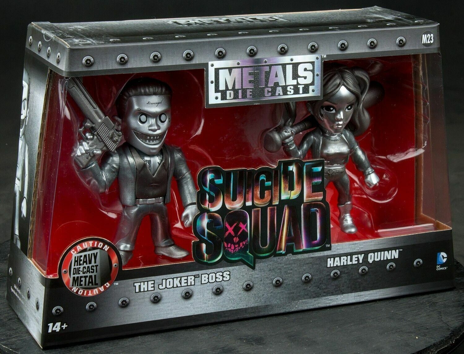 Suicide Squad Harley Quinn & Joker Exclusive 4" Bare Metal Figures -JAD97907-NEW