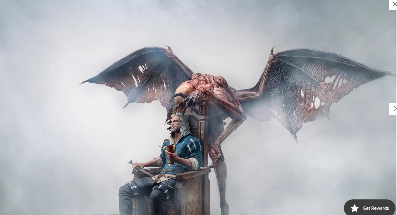 The Witcher 3: Wild Hunt - Geralt 1:4 Scale Statue Pre Order November 2023