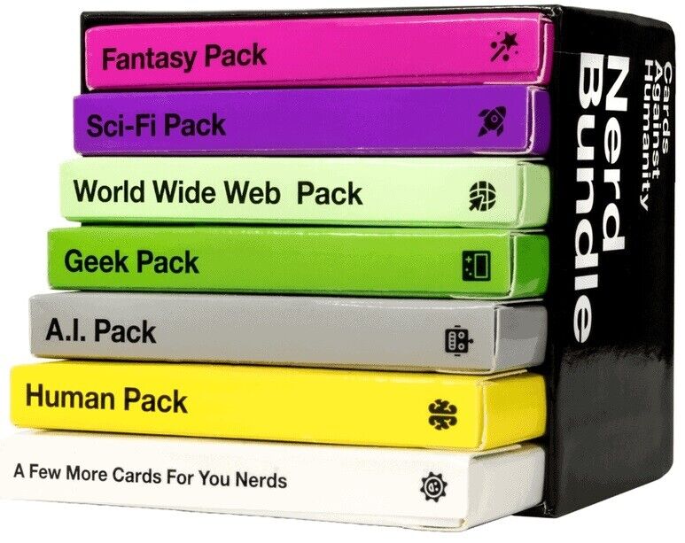 Cards Against Humanity Nerd Bundle - Party Game - NEW 