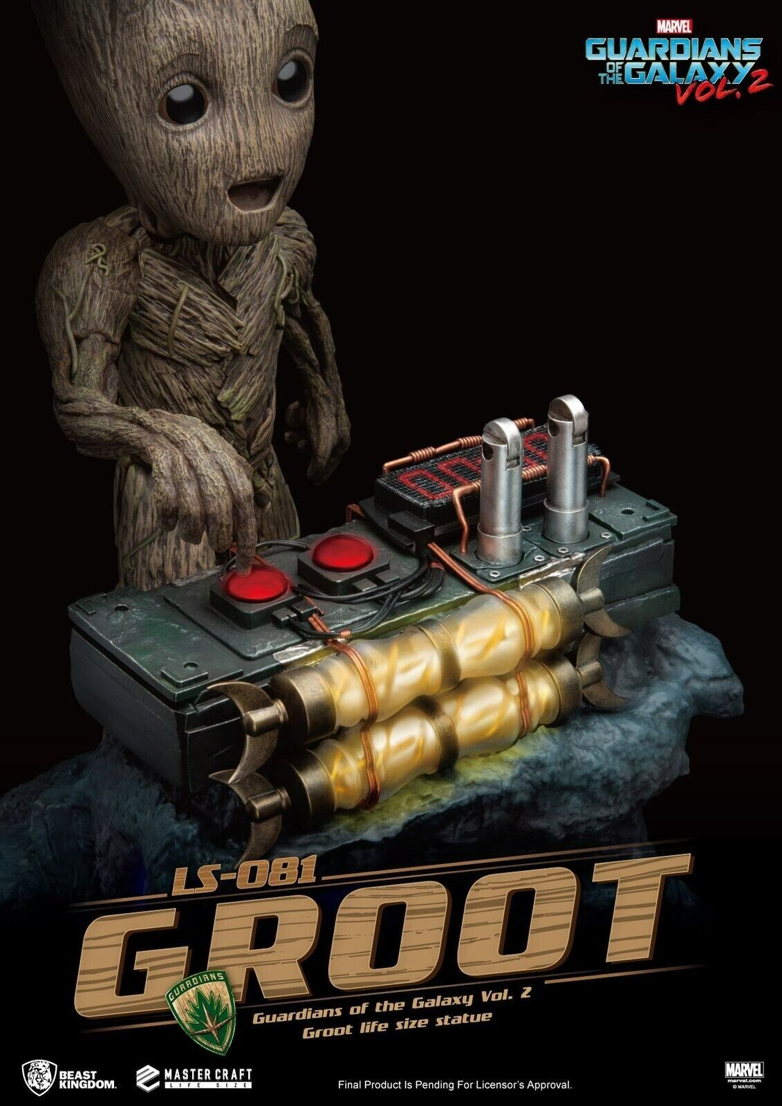 Beast Kingdom Life Size Guardians of the Galaxy Vol 2 Groot Statue - Limited Edi