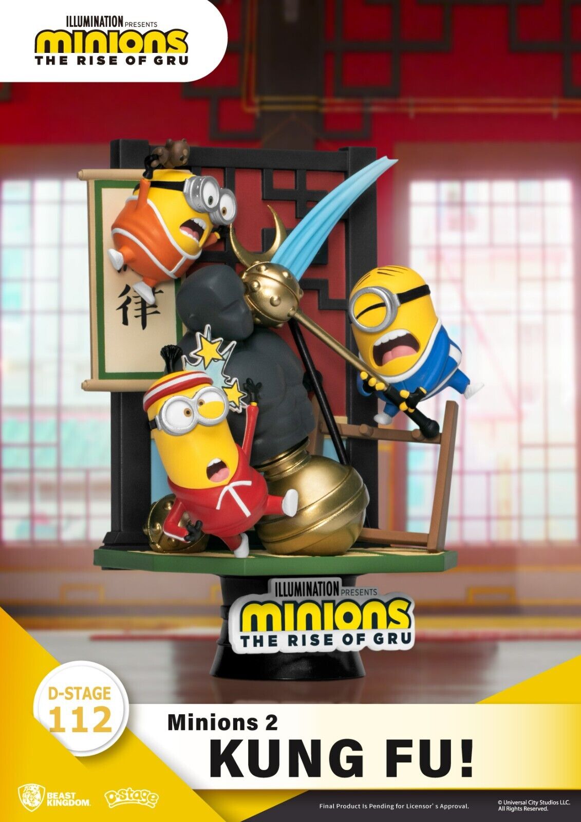 Beast Kingdom - Minions 2 - DS-112 Kung Fu D-Stage Series 6 Statue - NEW
