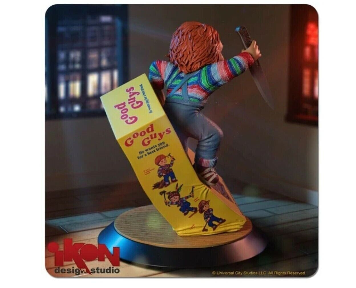 Child's Play - Chucky NEW in Box PVC Statue-Ikon Design Studio -NEW