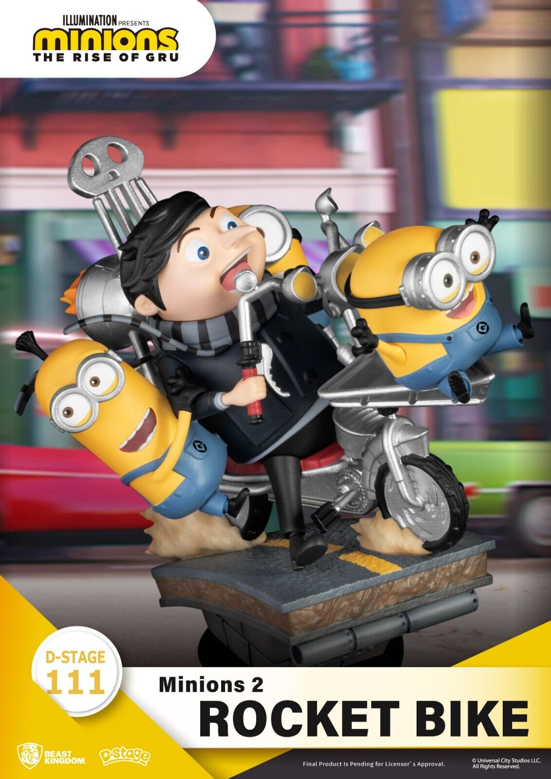 Beast Kingdom - Minions 2 - DS-111 Rocket Bike D-Stage Series 6 Statue - NEW