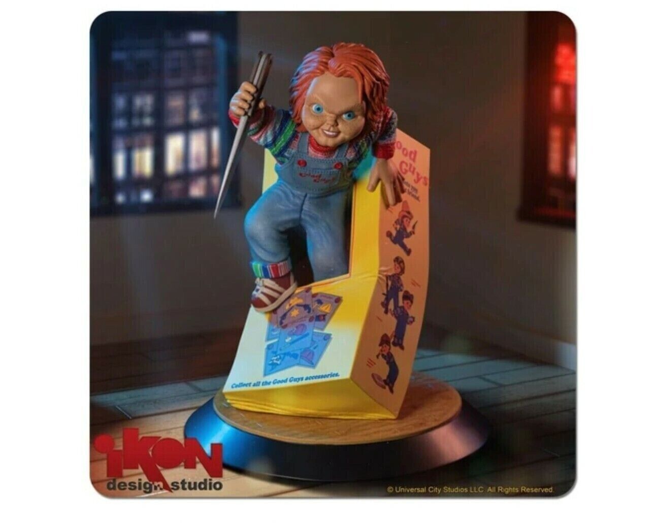 Child's Play - Chucky NEW in Box PVC Statue-Ikon Design Studio -NEW