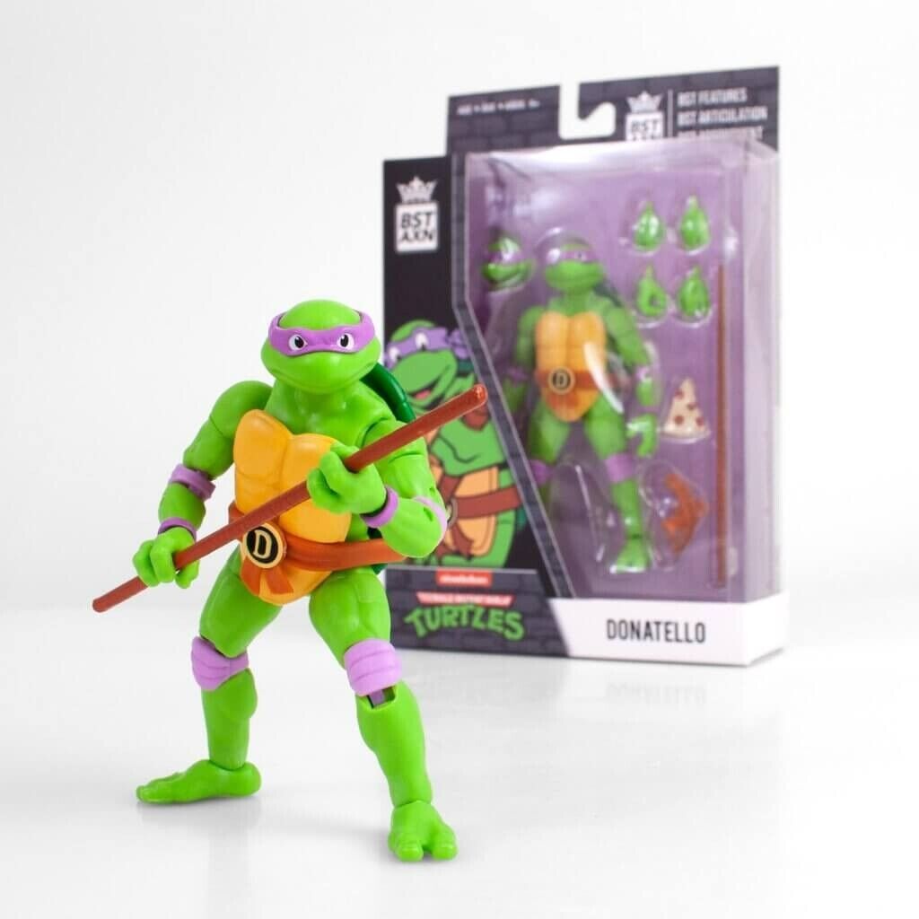 TEENAGE MUTANT NINJA TURTLES Donatello BST AXN 5"Loyal Subject Action Figure NEW