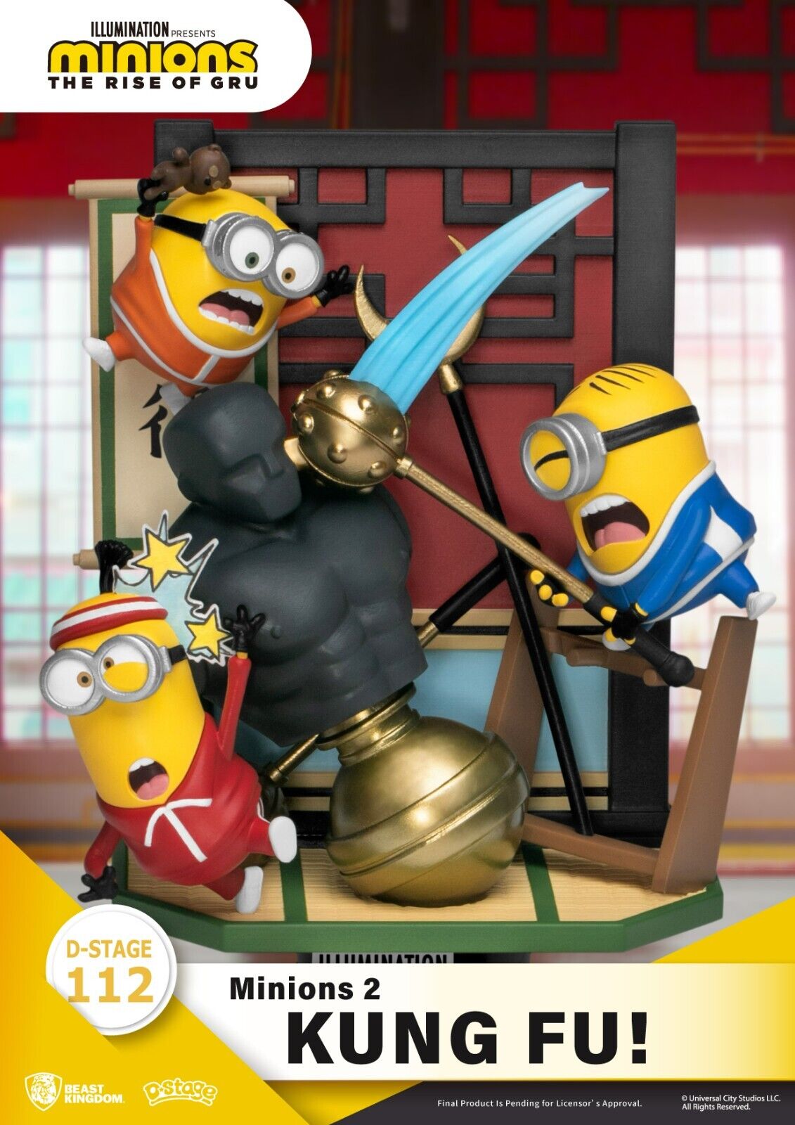 Beast Kingdom - Minions 2 - DS-112 Kung Fu D-Stage Series 6 Statue - NEW