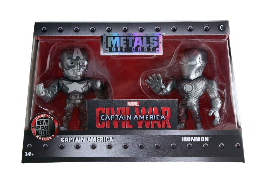 Captain America 3: Civil War  Iron Man & Captain America US Exclusive 4" Bare...