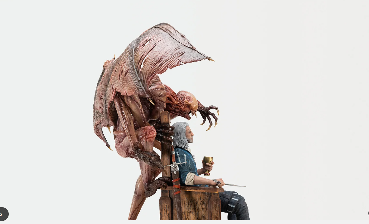 The Witcher 3: Wild Hunt - Geralt 1:4 Scale Statue Pre Order November 2023