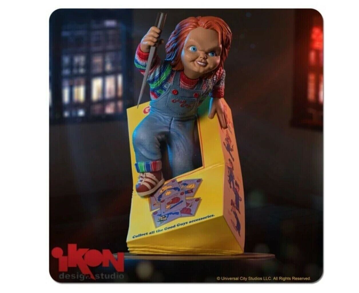 Child's Play - Chucky NEW in Box PVC Statue-Ikon Design Studio -NEW