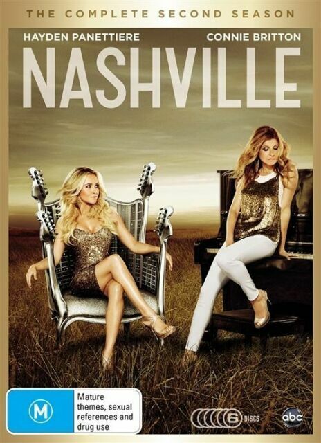 NASHVILLE COMPLETE  Season 2 (6 Disc Set, DVD) Region 4 - NEW+SEALED 