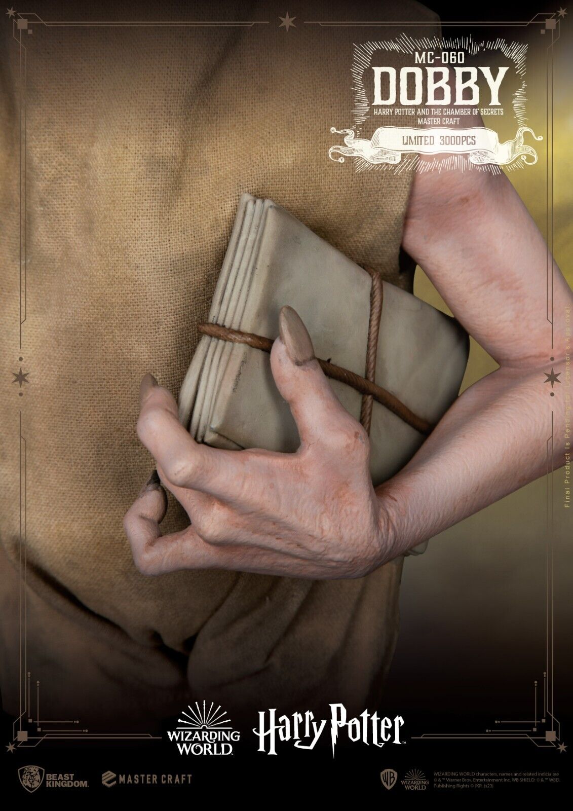 Harry Potter and the Chamber of Secrets Master Craft Dobby Limited Edition NEW