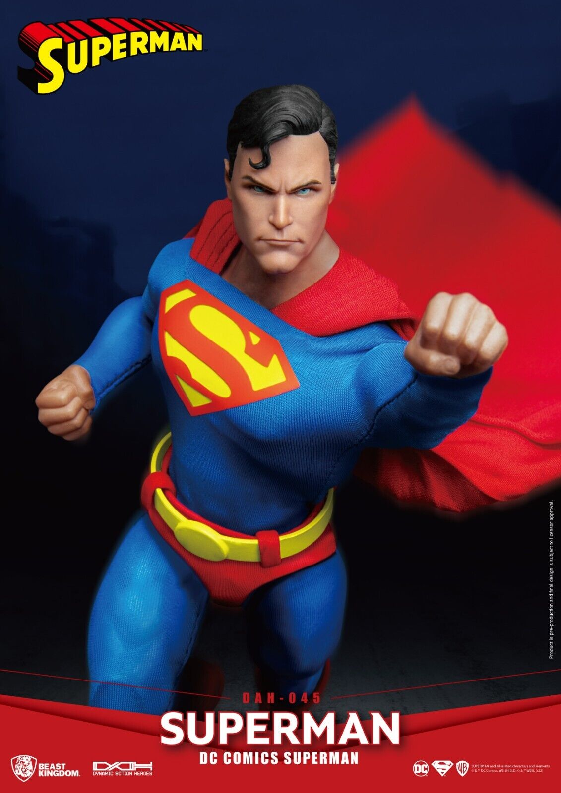 Beast Kingdom Dynamic Action Heroes DC Comics Superman NEW -