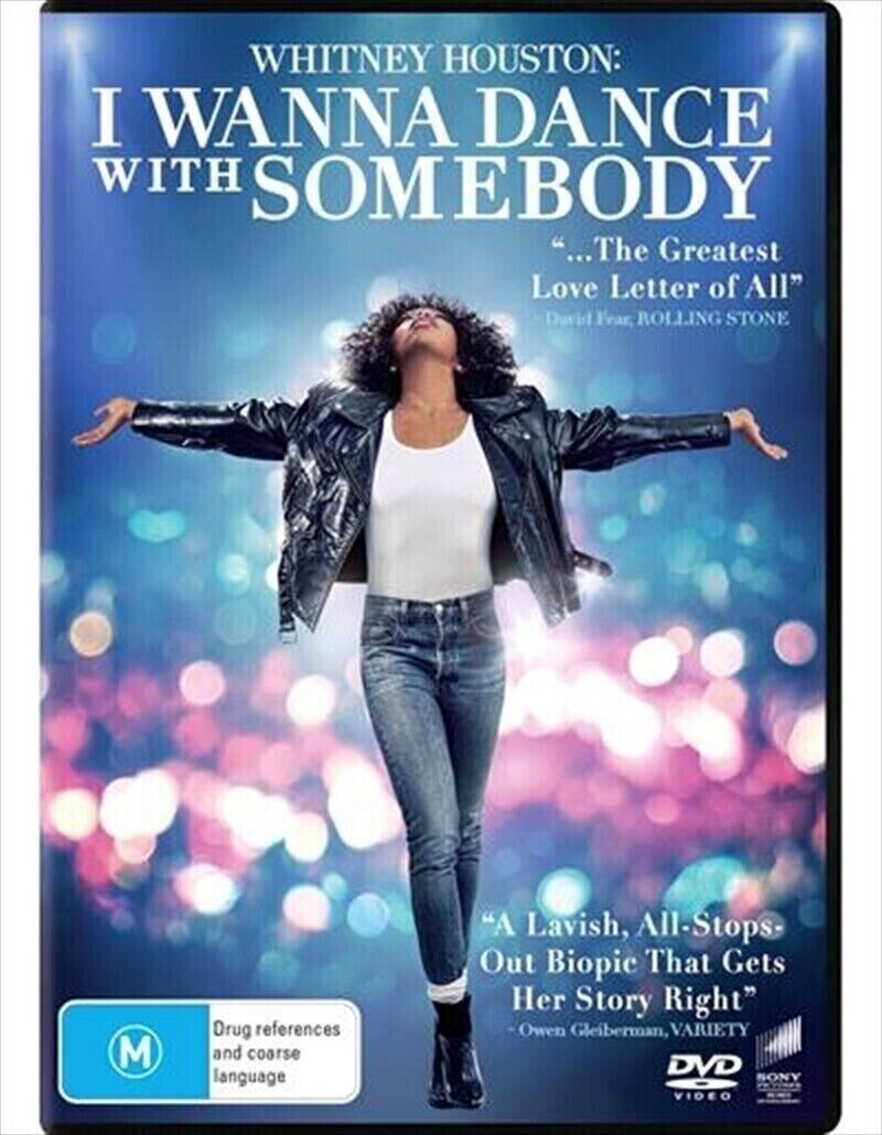 I WANNA DANCE WITH SOMEBODY (DVD,2023) WHITNEY HOUSTON - NEW+SEALED