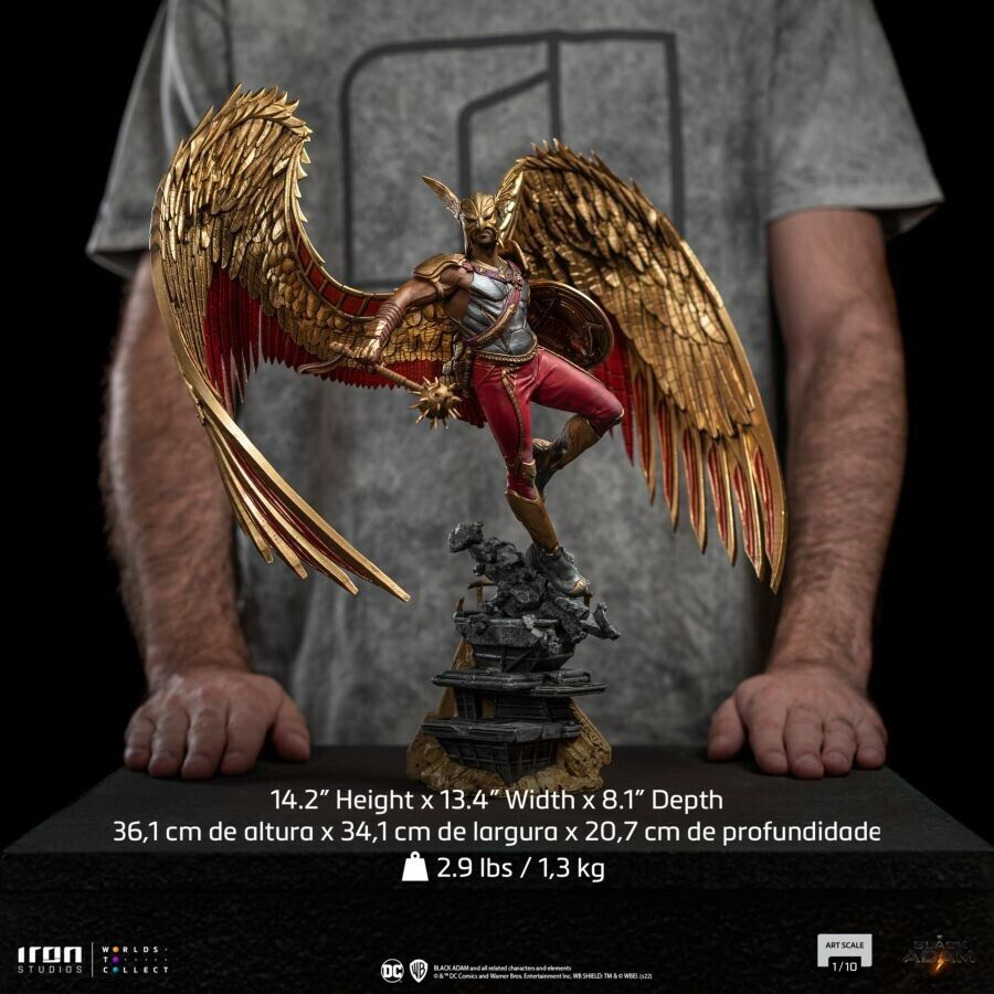 Black Adam - Hawkman 1:10 Scale Statue - NEW Limited Stock Out Now