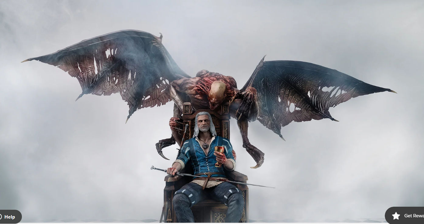 The Witcher 3: Wild Hunt - Geralt 1:4 Scale Statue Pre Order November 2023