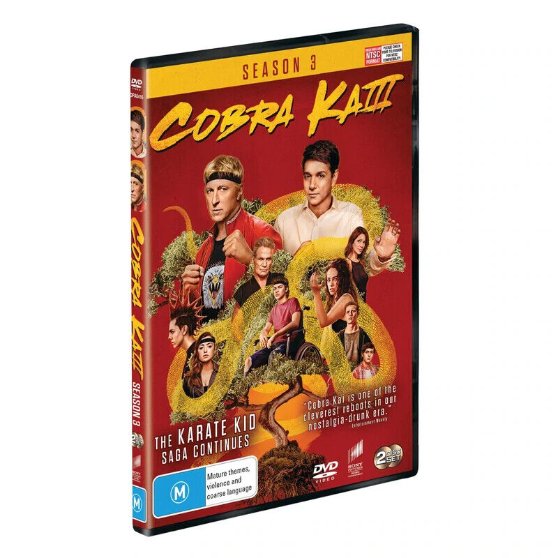 Cobra Kai - Season 3 (DVD,2022) Region 4 - NEW+SEALED