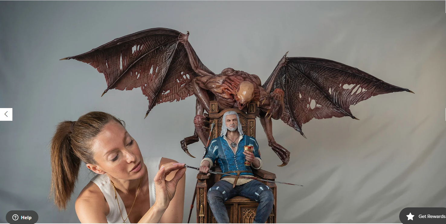 The Witcher 3: Wild Hunt - Geralt 1:4 Scale Statue Pre Order November 2023