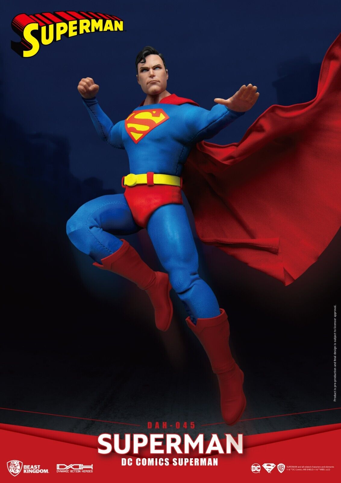 Beast Kingdom Dynamic Action Heroes DC Comics Superman NEW -