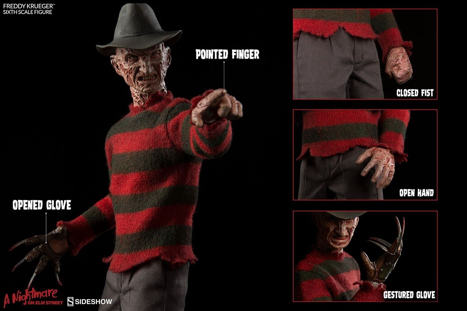 A Nightmare on Elm Street - Freddy Krueger 1/6th Scale Action Figure "New" RARE