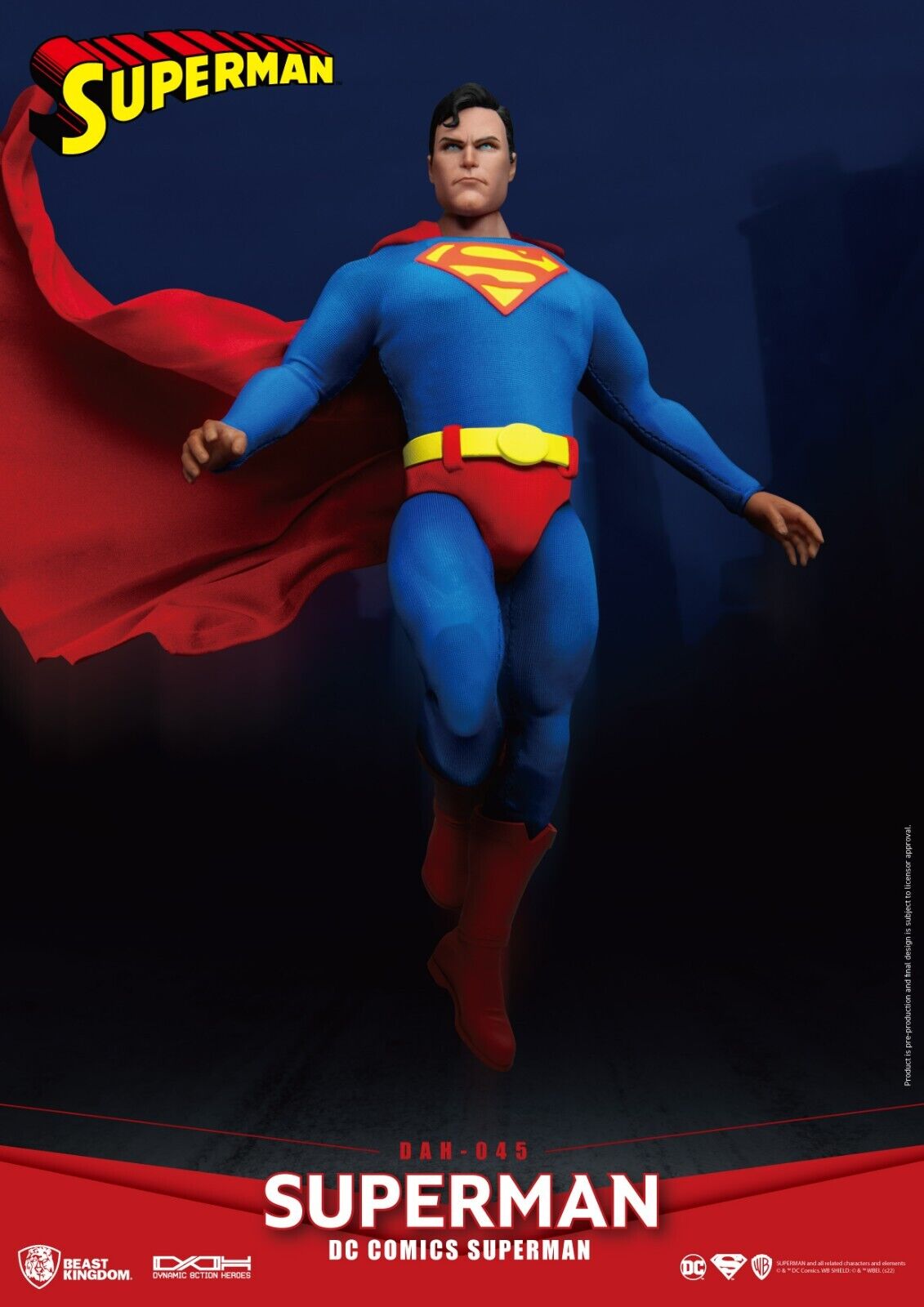 Beast Kingdom Dynamic Action Heroes DC Comics Superman NEW -