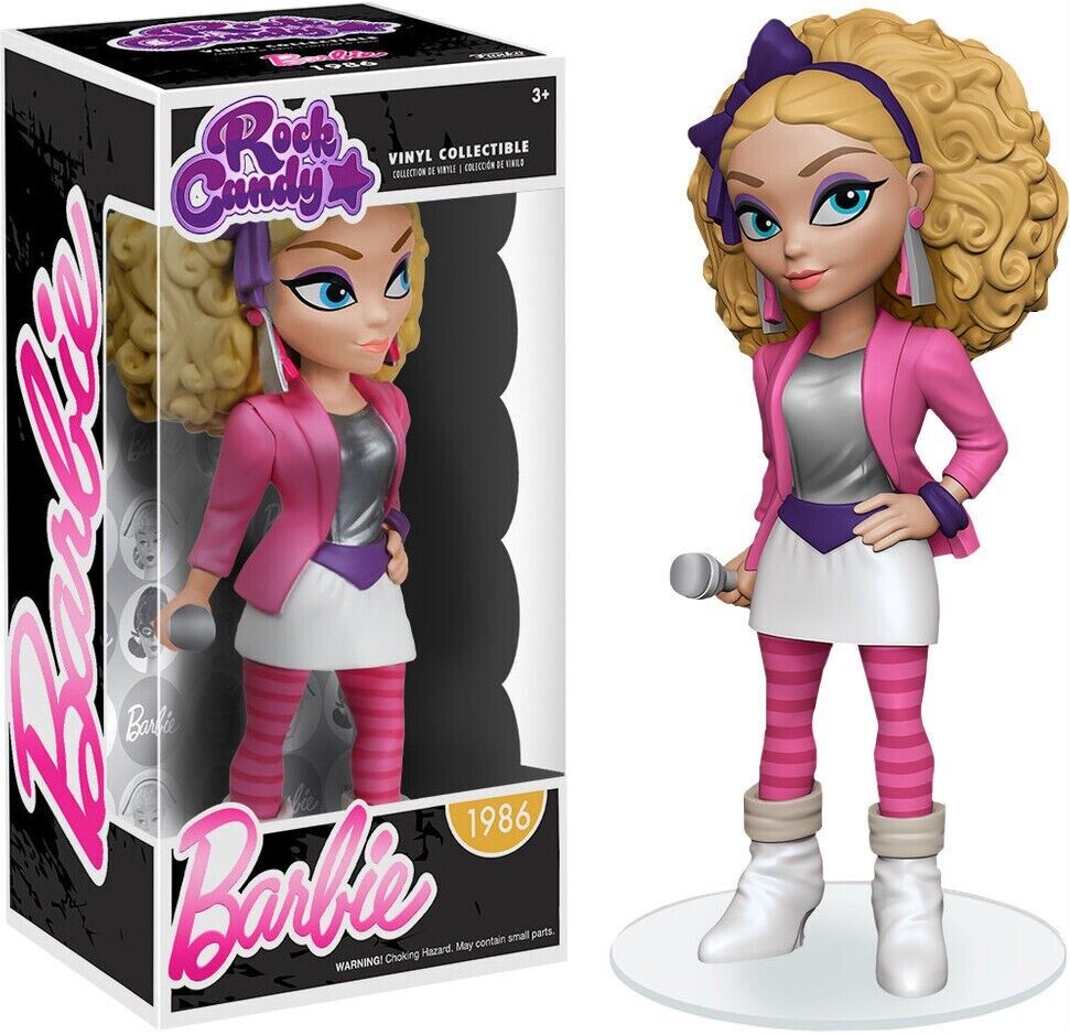 FUNKO ROCK CANDY BARBIE 1986 ROCKER BARBIE 5" DESIGNER VINYL FIGURE BRAND NEW