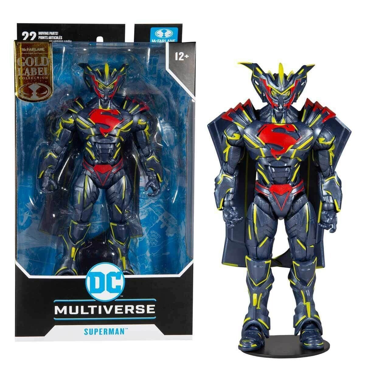 DC Multiverse McFarlane Toys 7" Figure - Superman Energized Unchained Armor Gold